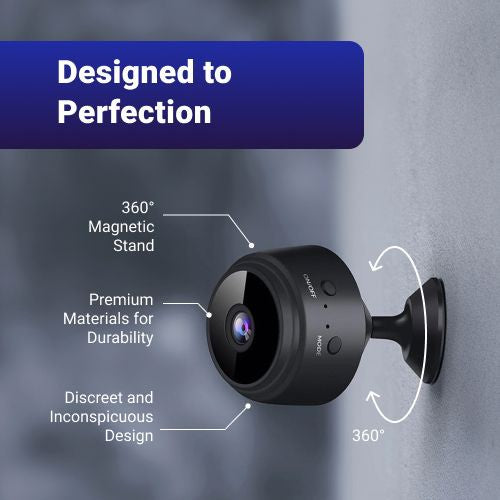 High HD Focus Magnet Camera Mini WiFi Magnetic Live Stream Night Vision IP Wireless 1080P Audio Video Camera for Home Offices Security