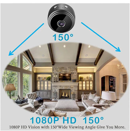 High HD Focus Magnet Camera Mini WiFi Magnetic Live Stream Night Vision IP Wireless 1080P Audio Video Camera for Home Offices Security